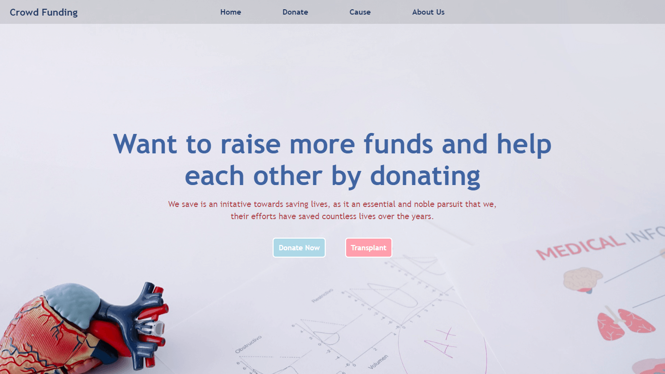 Crowfunding website image